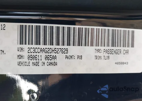 2013 Chrysler 300 Motown from USA, damaged, VIN 2C3CCAAG2DH527629